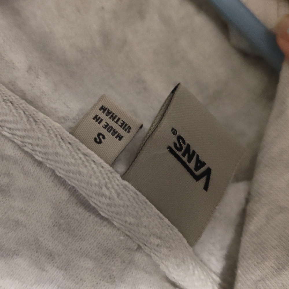 Vans Light Gray Hoodie with Logo - Picture 4 of 4